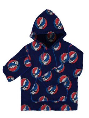 Medium Grateful Dead Skull M Pullover Pocket Steal Your Face Hoodie Sweatshirt